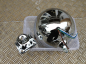 Preview: PW SCHEINWERFER / FAT HD-Style 7"/ schwarz glanz / klares Glas / E-gepr.