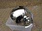 Preview: PW SCHEINWERFER / FAT HD-Style 7"/ schwarz glanz / klares Glas / E-gepr.