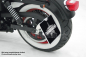 Preview: seitl. TB-Kennzeichenh. Kompl.-Set / black / für HD V-Rod Modelle / TÜV