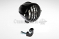 Preview: TB SCHEINWERFER Alcatraz 4" - Alu - schwarz / Messing