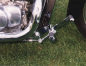 Preview: MB vorverl. Fußrasten / Ness Style Look gefräst / long 18 cm / chrom / HONDA VT 750 Black Widow / RC48 / ABE