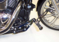 Preview: MB vorverl. Fußrasten / 17 cm / Sundance glatt / schwarz matt / KAWASAKI VN 900 Classic + Custom / ABE