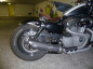 Preview: HECKFENDER Stiletto Smooth / Stahlblech 220mm / mittig Cut Out / HD Sportster 04-18 / Tüv
