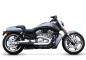 Preview: PENZL - Retro Line Auspuffset / verstellbar / schwarz / Harley MUSCLE / 500 x 80 mm / 09-16 / EG-BE