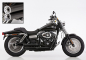 Preview: Falcon Double Groove / Komplettanlg. / KAT / black / HD Dyna Fat Bob / 08 - 16 / EG-BE