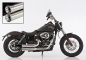 Preview: Falcon Double Groove Komplettanlg. / silber poliert / HD Dyna Low Rider / 2006 - 09 + 2017/ EG-BE