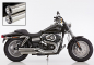 Preview: FALCON Double Groove SlipOn / VA poliert / HD Dyna Fat Bob / 2008- / EG-BE