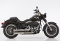 Preview: FALCON Double Groove / Komplettanlage / KAT / poliert / HD Softail FatBoy Lo / Special / ab 2011 / EG-BE