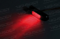 Preview: PW LED-Rücklicht / CONERO T2 / schwarz eloxiert / getöntes Glas / E-geprüft