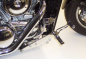 Preview: MB vorverl. Fußrasten / 15 cm / Ness Style gefräst / schwarz glanz / SUZUKI C 1800 Intruder / ABE