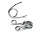 Preview: Schwingsattel - 3" - Sitzfedern - Hairspring - links + rechts / universal / chrom
