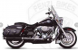 Preview: PENZL - Retro Line Auspuffset / 80mm / verstellb. / schwarz / HD Touring / 07-08 /ABE