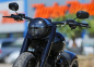 Preview: TB - LED Mini Blinker Stripe / chrom - dark / Paar / Harley Universal / E-Zeichen