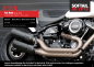 Preview: ShortTimeSale: PENZL V2-Speed Auspuffset elektr. verstellb. / black ceramic / Harley Softail Fat Bob / EG-BE