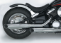 Preview: MB HECKFENDER Stahlblech - roh / inkl. Fenderstruts - schwarz-glanz / Kawasaki VN 800 / Tüv
