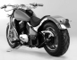 Preview: MB HECKFENDER Stahlblech - roh / inkl. Fenderstruts - schwarz-glanz / Kawasaki VN 800 / Tüv
