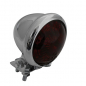 Preview: PW Led - Rücklicht - "Bates Style" / chrom - rotes Glas / E-gepr.