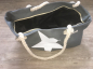 Preview: RB Tasche groß / grau / ca 54 b x 37 h cm / Stern-Design / Reißverschluss