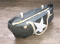 Preview: RB Tasche groß / grau / ca 54 b x 37 h cm / Stern-Design / Reißverschluss