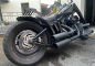 Preview: BR - Custom - Gepäckträger / Harley Softail / Custom - Bikes / 2008 - 2017 / Heckfender 18" / 16" - 200er / Steel schwarz