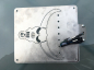 Preview: BR - KZH -- Platte "SKULL"  ALU natur / silberfarben / 18 x 20cm / DE  / inkl. BR - Mini - LED - Leuchte