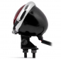 Preview: LED - Rücklicht "Bates Style" / schwarz + chrom - rotes Glas / E-gepr.