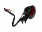 Preview: LED - Rücklicht "Bates Style" / schwarz - rotes Glas / E-gepr.