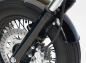 Preview: BR Frontfender univers. + Kawasaki VN 900 Classic - "Steel raw" Roadkiller "fat shorty" kurz / mit Halterung / gebördelt