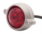 Preview: LED Vintage - Rücklicht - Bullet Style 2 / Aluminium matt / mit Halter / E-Zeichen