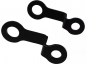 Preview: Universal - Blinkerhalter - hinten / 10 - 8 mm / Stahlblech - schwarz / ohne Blinker