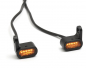 Preview: Mini LED - Blinker Stripe / Lenker - schwarz - dark / Paar / Universal / E-Zeichen