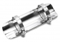 Preview: DO Hitzeschutzblech / Chrom / 180 mm lang / 25 - 50 mm Krümmer