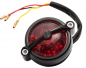Preview: LED Vintage - Rücklicht - Bullet Style 1 / Schwarz / mit Halter / E-Zeichen