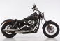 Preview: Falcon Double Groove Slip On / silber / HD Dyna Super Glide Custom / 06 - 16 / EG.BE