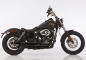 Preview: Falcon Double Groove / Komplettanlg. / KAT / black / HD Dyna Street Bob / 08 - 16 / EG-BE