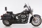 Preview: Black Sale: Falcon Double Groove / Komplettanlg. / black /  HD Softail Night Train / 2007 - 09 / EG-BE