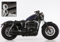 Preview: FALCON Double Groove / HD Sportster XL 883/1200 /  Komplettanlg. / black / 2006 - 13 / EG-BE
