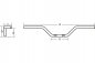 Preview: Fehling LENKER - Flat Track Bar - 1 Zoll - Stahl / chrom / B: 930 - H: 145 - T: 190 mm - Klemmbereich: 300 mm / Tüv