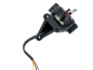 Preview: LED Vintage - Rücklicht - Fishtail Style / Black / mit Halter / E-Zeichen