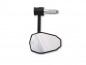 Preview: HS Lenkerenden - Spiegel - mit LED-Blinker / universal / CNC VICTORY-X / schwarz / 1 x Spiegel