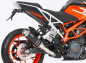 Preview: HURRIC Supersport / Endtopf schwarz-matt / KTM Duke 125 / ab 2017  / ABE