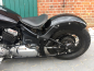 Preview: Nur bei uns: BR - Vintage - Heckfender - Schutzblech - Set roh /  inkl. Fenderstruts / round / schwarz f. Struktur / YAMAHA XVS 650