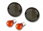 Preview: BR DARK - CUSTOM Blinker Deckel - Smoke-Black / 1 Paar / Suzuki VL 800 Volusia / 01-05