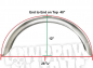 Preview: Bobber - Mitschwing - Heckfender - Stingray - ripped - 2 mm / 6" - 155 b / Stahlblech roh