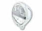 Preview: HS - 5 3/4 Zoll - LED-Scheinwerfer / chrom / PECOS - TYP 5 / mit Standlichtring / E-Zeichen
