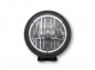 Preview: HS - 7 Zoll - LED-Scheinwerfer / schwarz / HD - Style Typ 3 / Befestigung unten / E-Zeichen