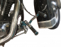 Preview: MB Fußrastenanlage / 12 cm / schwarz glanz / Ness Style Look / gefräste Hebel  / HD SOFTAIL - FX-MOD / TÜV
