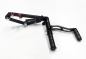 Preview: MB vorverl. Fußrasten / 17 cm / Ness Style glatt / schwarz glanz / KAWASAKI VN 900 / Custom + Classic / ABE