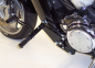 Preview: MB vorverl. Fußrasten / 22 cm / Sundance Look gefräst / lang / schwarz glanz / SUZUKI VZR / M 1800 Intruder / ABE