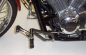 Preview: MB vorverl. Fußrasten / Ness Style Look gefräst / long 21 cm / chrom / HONDA VT 750 C 4,5,6 Spirit - ABS ! / RC50 / RC53 / ABE